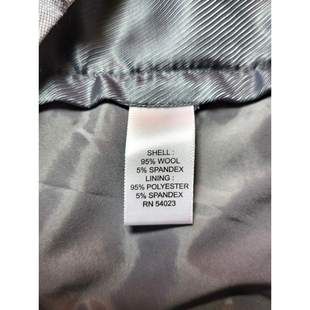 Banana Republic Gray Martin Fit Wool Lined Straight Leg Trouser Petite 8 - Picture 4 of 10